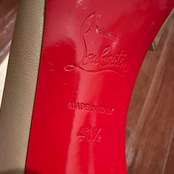 Christian Louboutin Beige Stiletto Heels size 41.5 - Picture 8 of 14